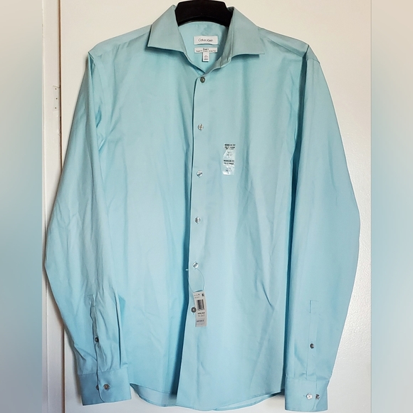 Calvin Klein Other - Calvin Klein Sky Blue Button-Up Shirt